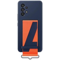 Чохол-накладка Samsung Silicone Cover with Strap для Samsung Galaxy A53 SM-A536 Navy (EF-GA536TNEGRU)