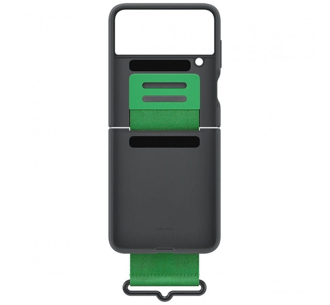 Samsung Чохол-накладка Samsung Silicone Cover with Strap для Samsung Galaxy Flip 4 SM-F721 Black (EF-GF721TBEGUA)
