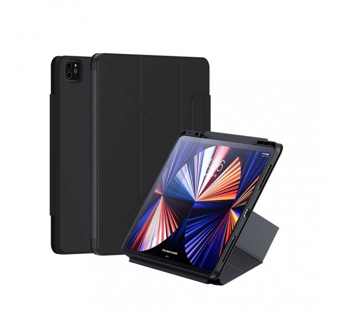 Baseus Чохол-книжка Baseus Safattach Y-type Magnetic Stand Case для Apple iPad Pro 12.9 2018/2020/2021 Black (ARCX010113)