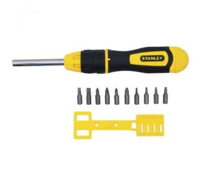 Stanley Набір викруток Stanley Multibit реверсивна з 10-ма змінними бітами (0-68-010)