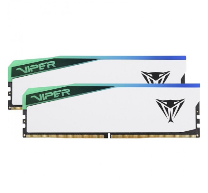 Patriot Модуль пам'яті для комп'ютера DDR5 32GB (2x16GB) 6200 MHz Viper Elite 5 RGB Patriot (PVER532G62C42KW)