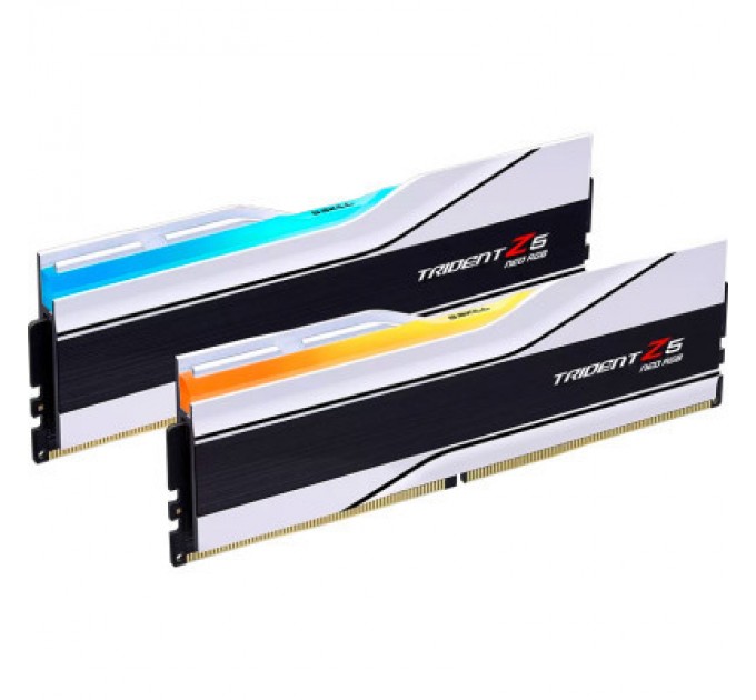 G.Skill Модуль пам'яті для комп'ютера DDR5 32GB (2x16GB) 6400 MHz Trident Z5 Neo RGB Matte White G.Skill (F5-6400J3239G16GX2-TZ5NRW)