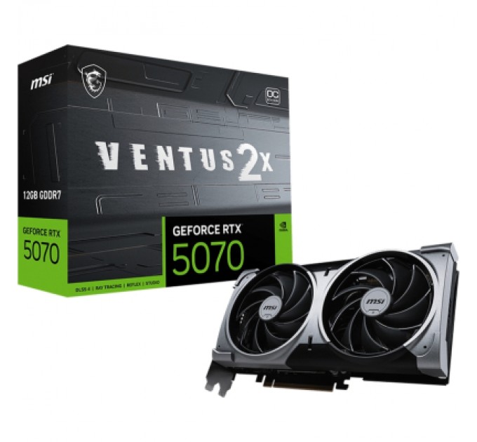 MSI Відеокарта MSI GeForce RTX5070 12Gb VENTUS 2X OC (RTX 5070 12G VENTUS 2X OC)