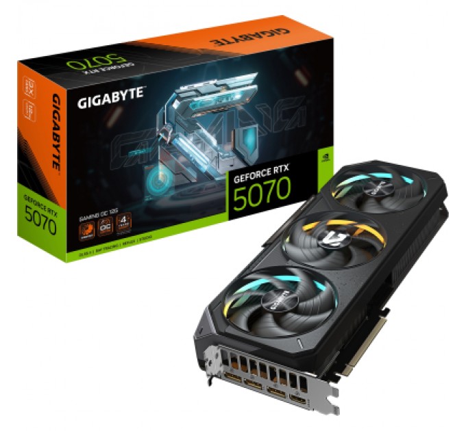 Відеокарта GIGABYTE GeForce RTX5070 12Gb GAMING OC (GV-N5070GAMING OC-12GD)
