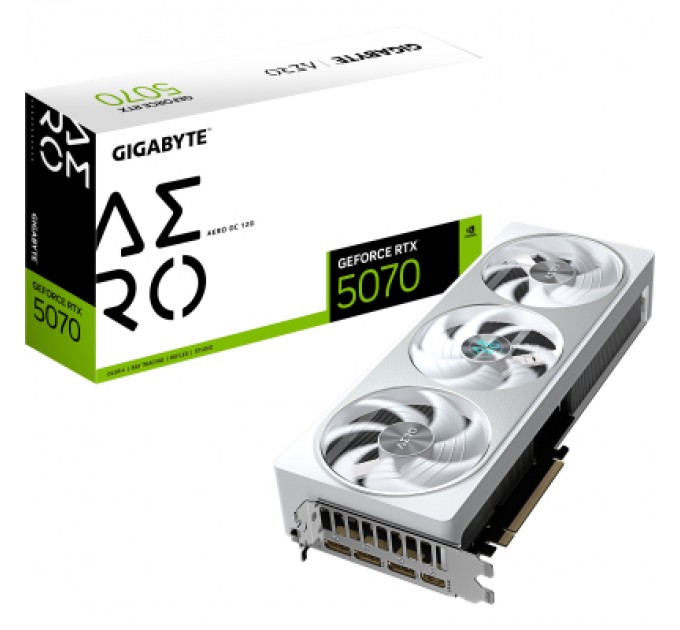 Відеокарта GIGABYTE GeForce RTX5070 12Gb AERO OC (GV-N5070AERO OC-12GD)