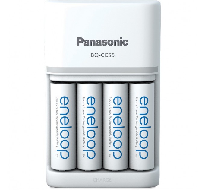Panasonic Зарядний пристрій Panasonic Smart-Quick  Charger + Eneloop AA/HR06 Ni-Mh 2000 мАh 4 шт.