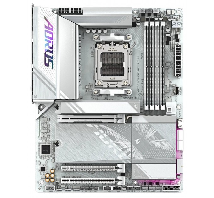 GIGABYTE Материнська плата Gigabyte X870E Aorus Elite WiFi7 Ice Socket AM5