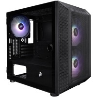 Корпус 1stPlayer D3-BK-3F7-14 Black без БЖ