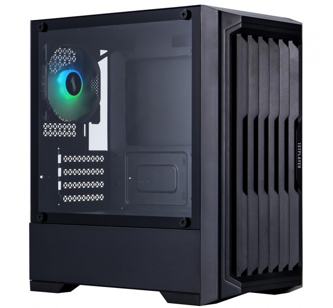 Корпус 1stPlayer H2-BK-4F7 Black без БЖ