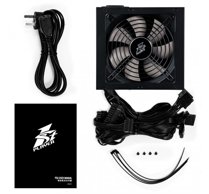 1stPlayer Блок живлення 1stPlayer PS-600AX (DKPM-BRZ-600-BK-EU) 600W