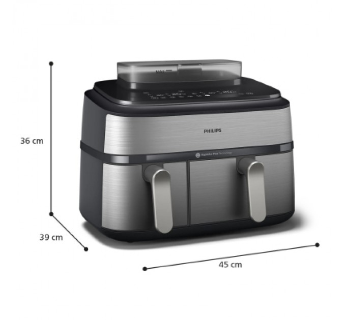 Philips Мультипіч Philips Dual Basket Airfryer 5000 Series (NA555/00)