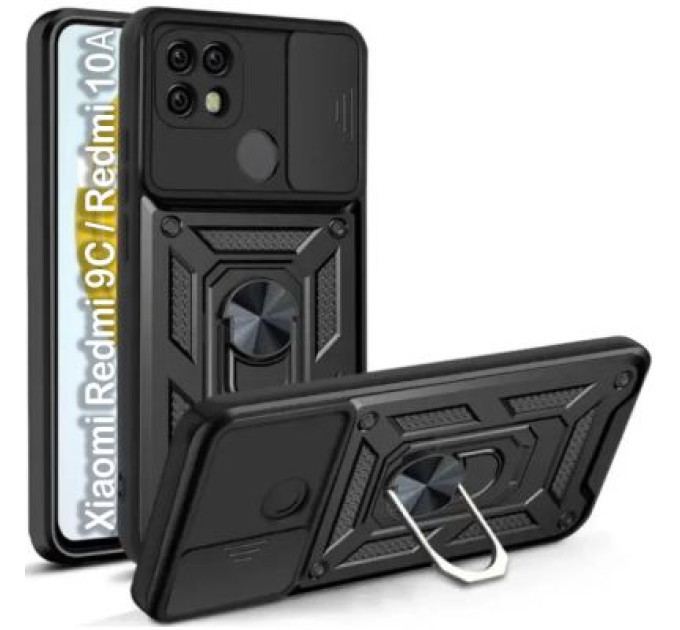 BeCover Чохол до мобільного телефона BeCover Military Xiaomi Redmi 9C / Redmi 10А Black (705578)
