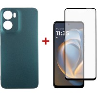 Чохол до мобільного телефона Dengos Motorola G05 Soft + glass (Green) (DG-KM-148)