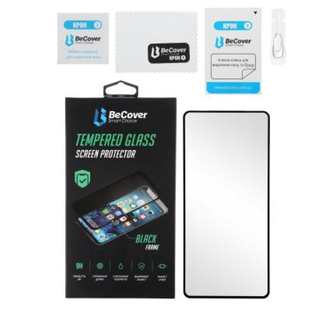BeCover Скло захисне BeCover Premium Samsung Galaxy A12 SM-A125 Black (705598)