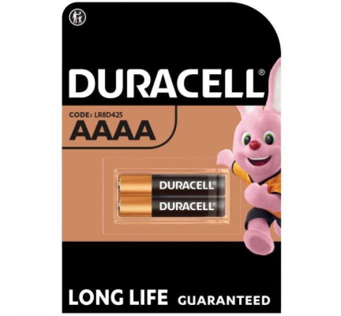 Duracell Батарейка AAAA спеціальна лужна LR8D425 1,5V, 2 шт. в упаковці Duracell (5007466)