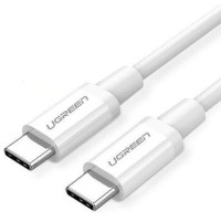 Дата кабель USB-C to USB-C 1.0m US264 ABS Shell White Ugreen (60518)