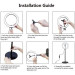 Puluz Набір блогера Puluz Ring USB LED lamp 10.2"+ table mount 140cm (PKT3039)