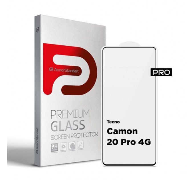 Armorstandart Захисне скло Armorstandart Pro для Tecno Camon 20 4G Pro 4G Black (ARM68940)