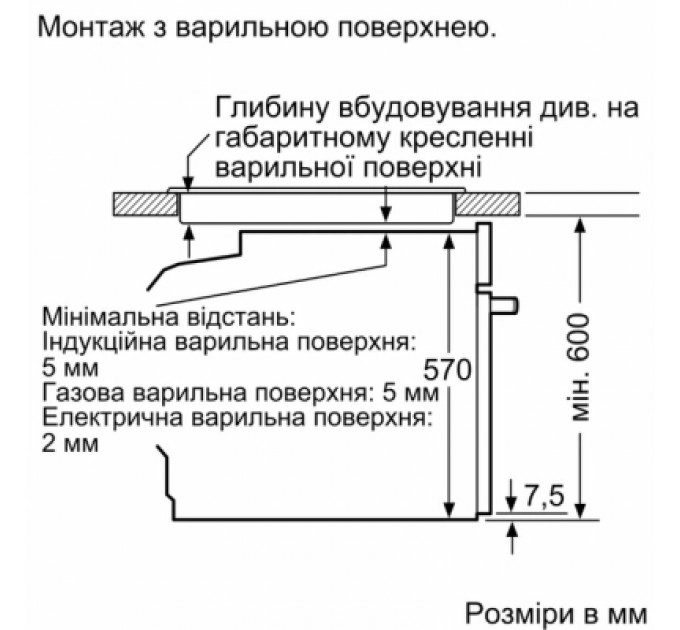 Bosch Духова шафа Bosch HUA736EA0T