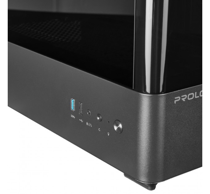 Корпус Prologix Lumi GM-01AB Glass Black