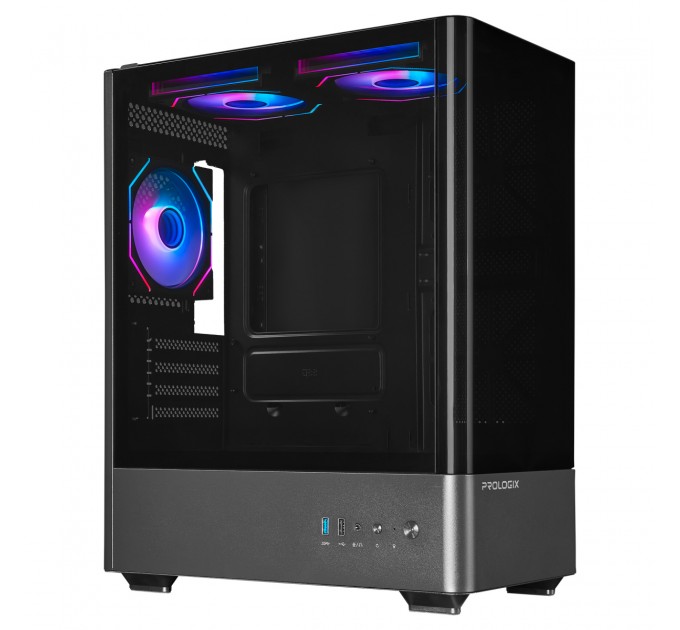 Корпус Prologix Lumi GM-01AB Glass Black