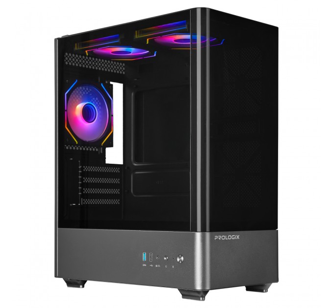 Корпус Prologix Lumi GM-01AB Glass Black