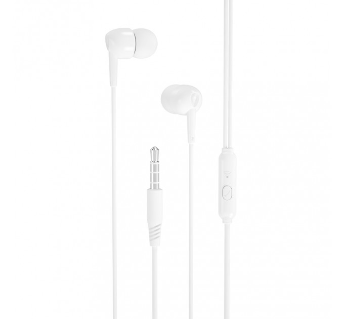 XO Гарнітура XO EP37 In-ear Earphone White (6920680877898)