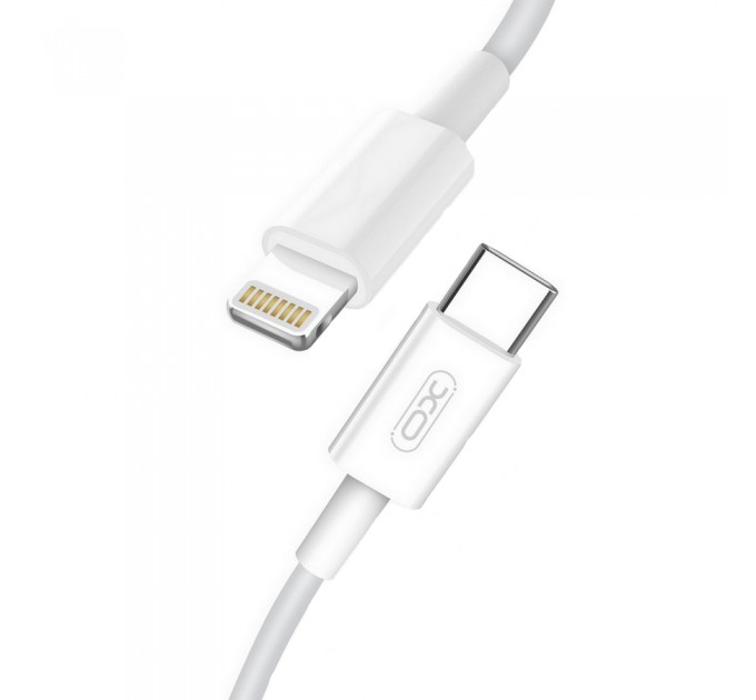 XO Кабель XO NB113 18W PD USB-C-Lightning, (M/M), 2A 1м White (6920680863846)