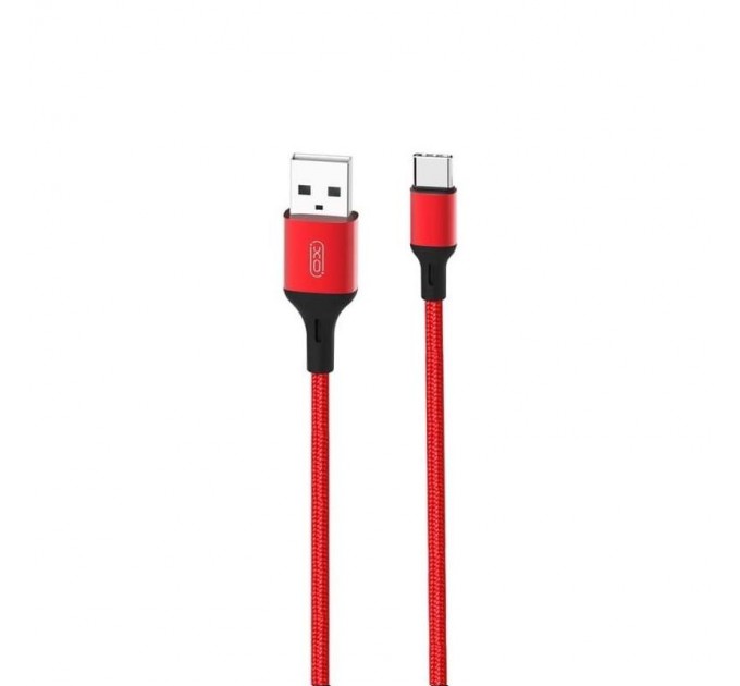 XO Кабель XO NB143 USB - USB Type-C, (M/M), 2.4A 1 м Red (6920680870691)