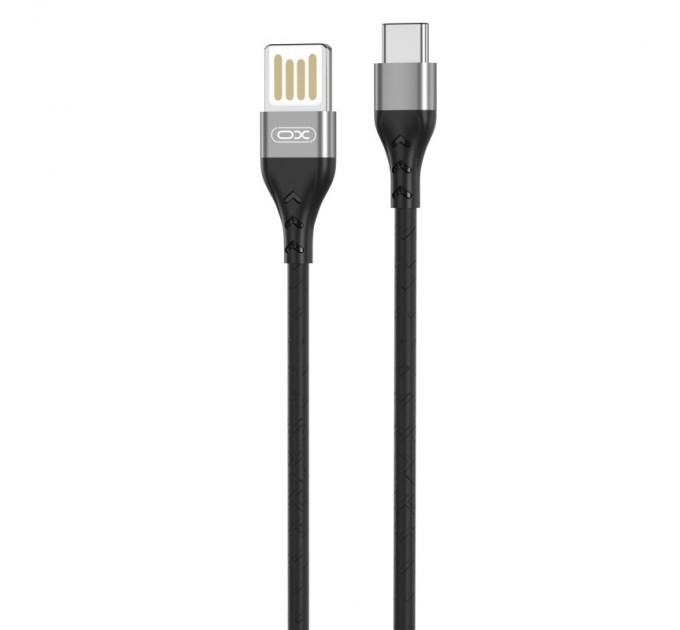 XO Кабель XO NB188 USB - USB Type-C, (M/M), 2.4A 1 м Gray (6920680879700)