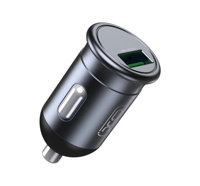 Автомобільний зарядний пристрій XO CC46 (USB, 3A) Gray (6920680827343)