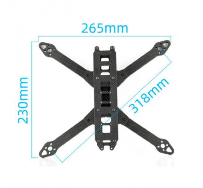 Hobbyporter Рама для дрона Hobbyporter 7 дюймів, упаковка 65шт (HP9915.0340BOX)