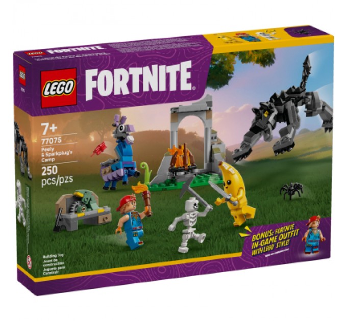 Конструктор LEGO Fortnite Табір Peely та Sparkplug (77075)