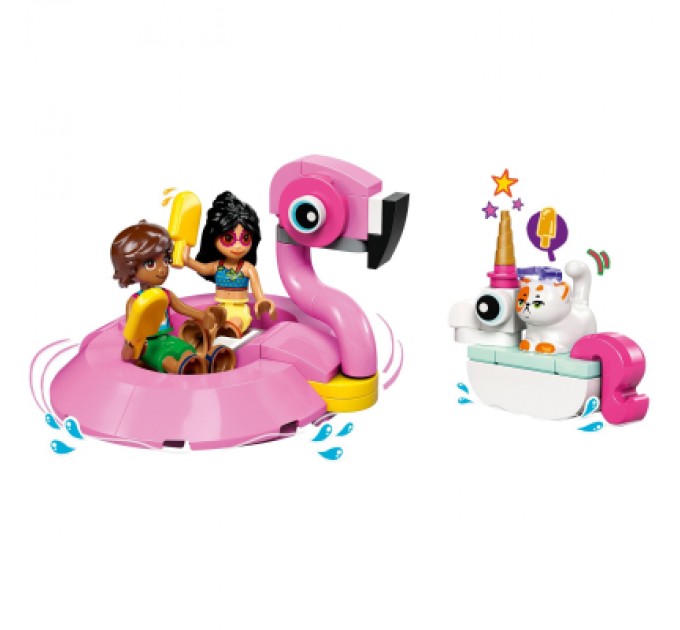 Конструктор LEGO Friends Вечірка єдинорога та фламінго біля басейну (42658)