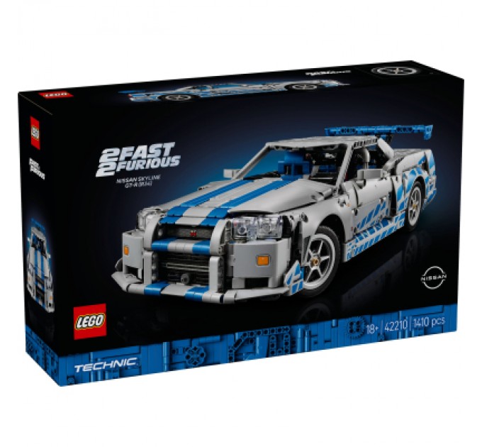 LEGO Конструктор LEGO Technic Подвійний форсаж Автомобіль Nissan Skyline GT-R (42210)