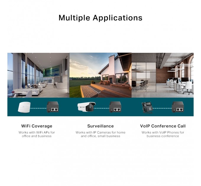 TP-Link Інжектор PoE+ TP-Link POE160S