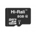 Карта пам`ятi MicroSDHC 8GB UHS-I Class 10 Hi-Rali (HI-8GBSD10U1-00)