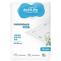 Пелюшки для малюків ActiLife Med Basic 60 х 90, 10 шт (4820174981426)