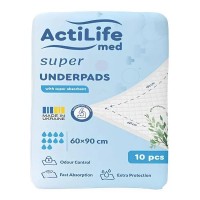 Пелюшки для малюків ActiLife Med Super 60 х 90, 10 шт (4820174981433)