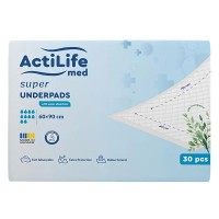 Пелюшки для малюків ActiLife Med Super 60 х 90, 30 шт (4820174981495)