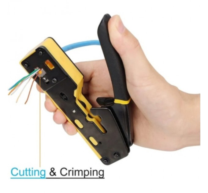 Eserver Інструмент Eserver RJ-45 (8P8C), RJ-12/11 (6P6C/6P4C), для прохідних конекторів (WT-4227B)