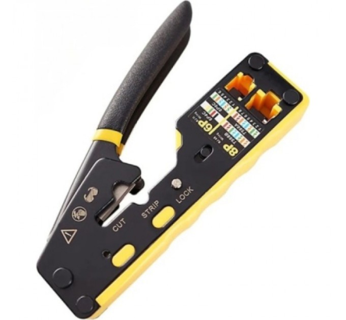 Eserver Інструмент Eserver RJ-45 (8P8C), RJ-12/11 (6P6C/6P4C), для прохідних конекторів (WT-4227B)