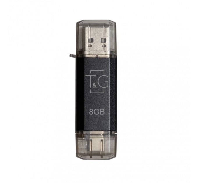 T&G Флеш-накопичувач USB 8GB Type-C T&G 009 Star Series Black (TG009TC-8GBK)