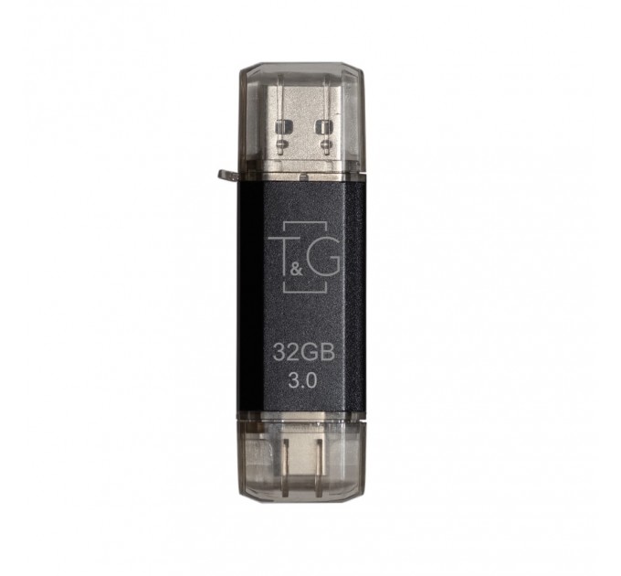T&G Флеш-накопичувач USB 3.0 32GB Type-C T&G 009 Star Series Black (TG009TC-32GBK3)