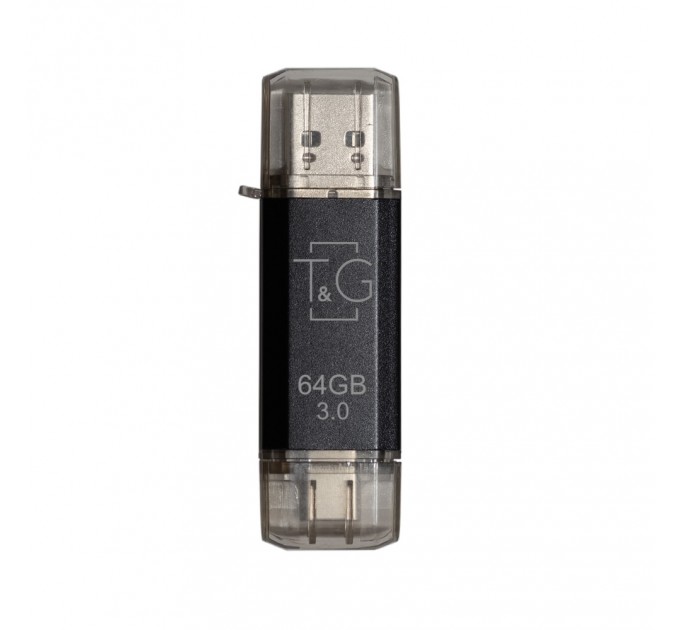 T&G Флеш-накопичувач USB 3.0 64GB Type-C T&G 009 Star Series Black (TG009TC-64GBK3)
