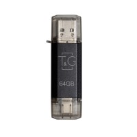 Флеш-накопичувач USB 64GB Type-C T&G 009 Star Series Black (TG009TC-64GBK)