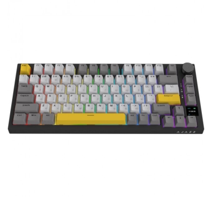 Ajazz Клавіатура Ajazz AK820 Pro Flying Fish Switch Black RGB USB/Wireless/Bluetooth UA Black (AK820PRO-FF-BGY)