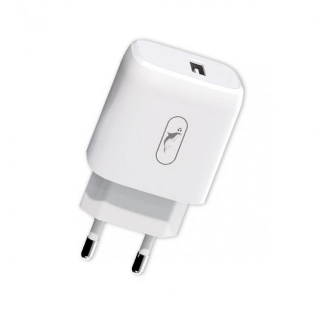 SkyDolphin Зарядний пристрій SkyDolphin SC22E (1USB, 2.1A) White (SDMZP-000157)