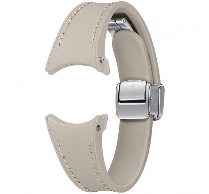 Samsung Ремінець Samsung D-Buckle Hybrid Eco-Leather Band для Samsung Galaxy (20mm, S/M) / Watch 4 / Watch 5 / Watch 6 Etoupe (ET-SHR93SAEGEU)