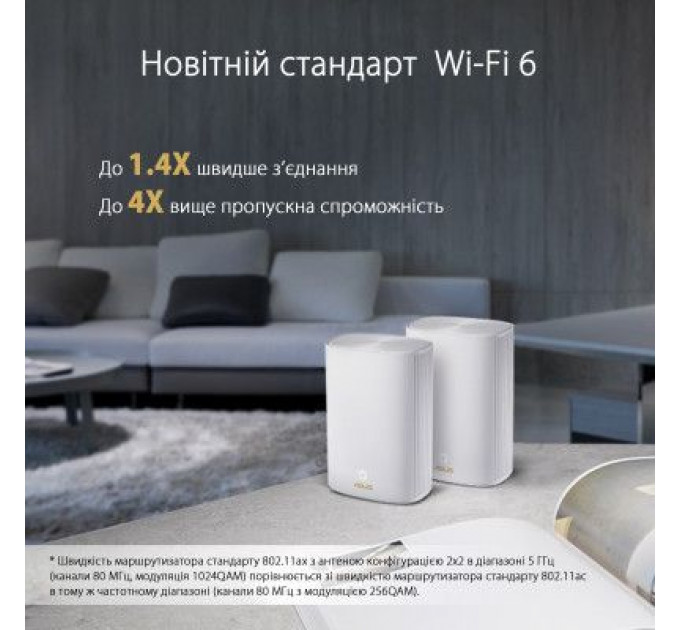 Маршрутизатор ASUS XP4 (1-PK) White